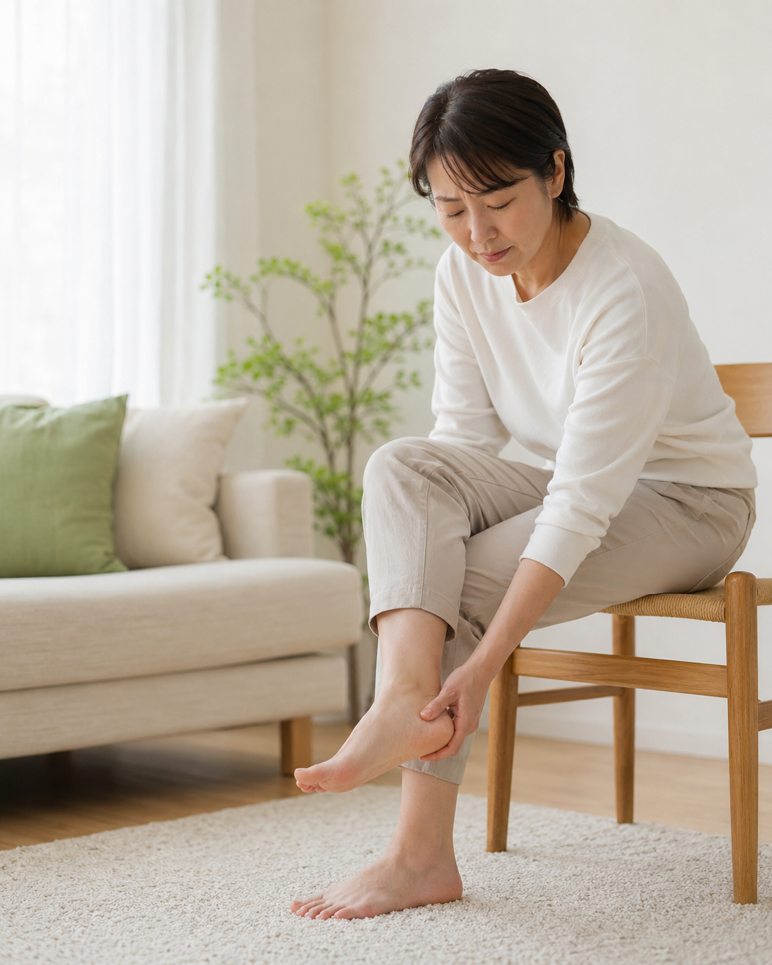 足首の痛みに悩む人