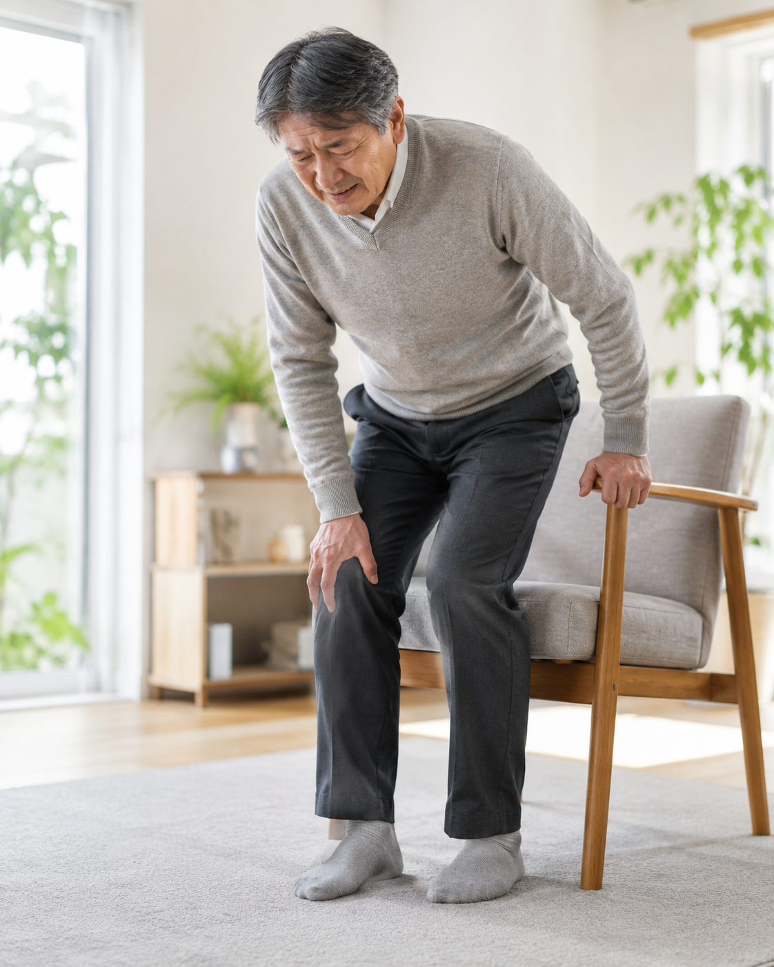 膝の痛みに悩む人