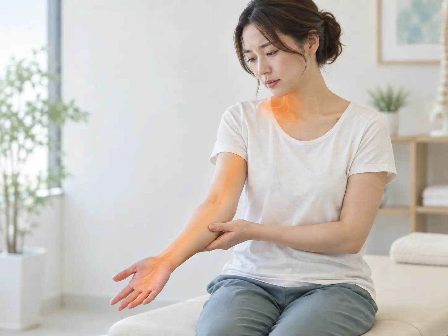 首から腕にかけて痛みやしびれを感じる人