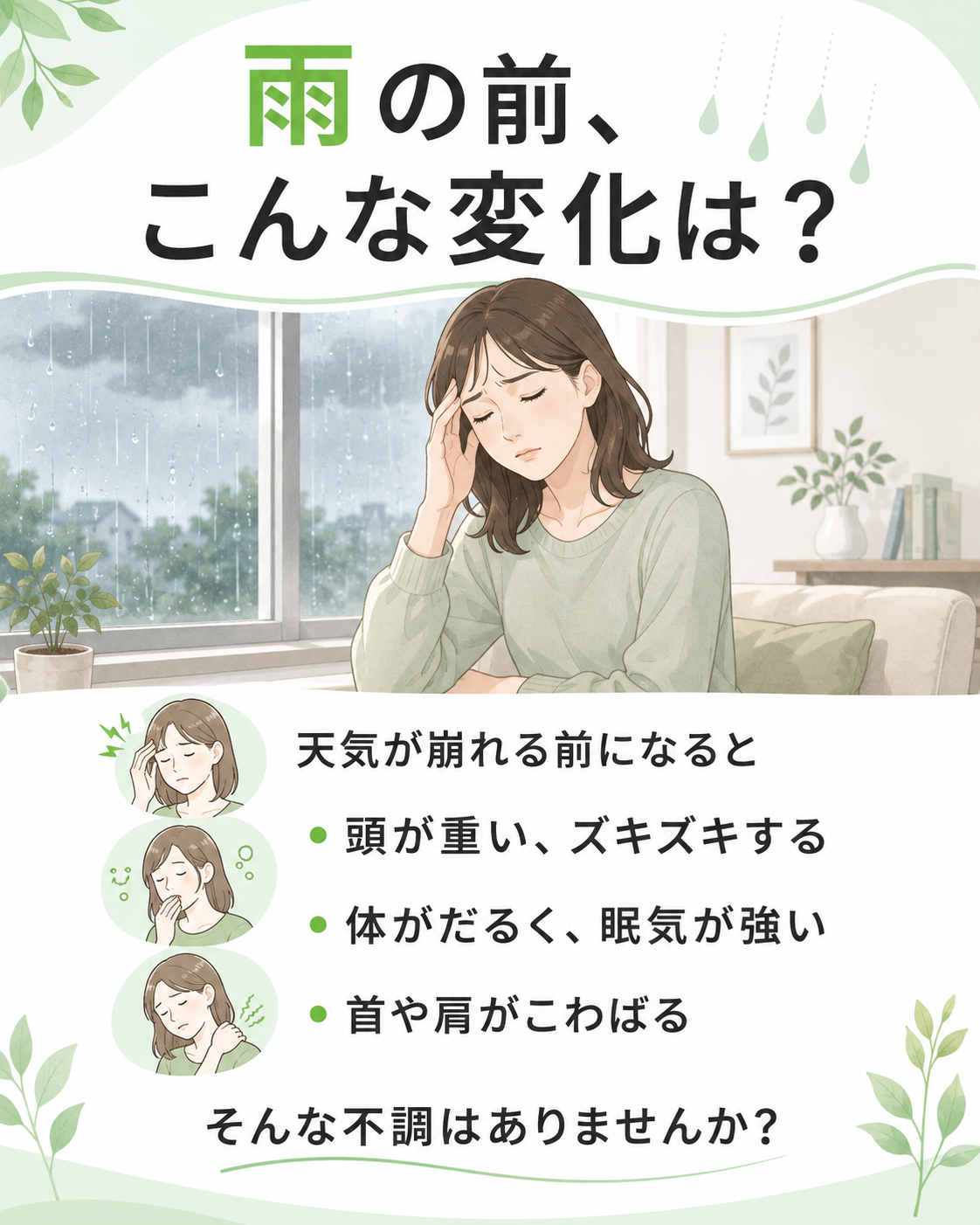 天気による不調について